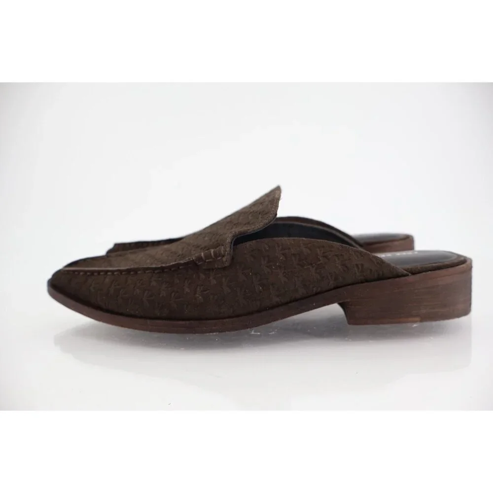 Free People Dark Brown Leather Slip-On Mules - Picture 5 of 11